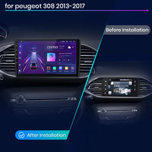 Radio Junsun para Peugeot 308 308S 2013-2017 con CarPlay inalámbrico, Android Auto, sistema inteligente para coche, 2 DIN, DVD. 