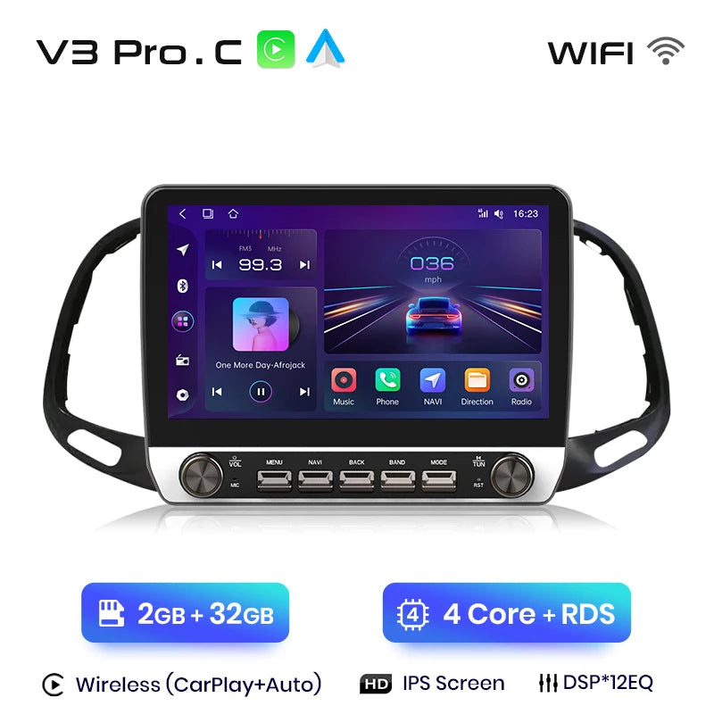 Junsun V3 Plus 2K Drahtlose CarPlay Android Auto Auto Intelligente Systeme Für Fiat Doblo 2016 2017 2018 2019 Autoradio 4G