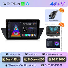 Lade das Bild in den Galerie-Viewer, Junsun V1 Plus Autoradio für BMW X1 E84 2009–2015, kabelloses CarPlay Android Auto, intelligente Autosysteme, kein 2-Din-DVD-Player 
