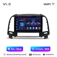 Load image into Gallery viewer, Junsun V1pro AI Voice 2 din Android Auto Radio For Hyundai Santa Fe 2 2006-2012 Carplay 4G Car Multimedia GPS 2din autoradio
