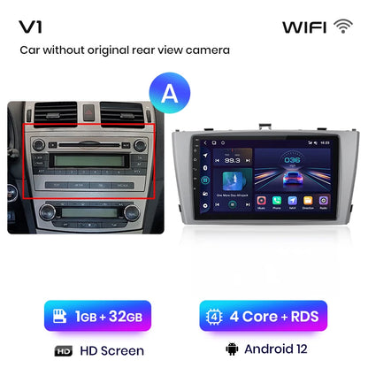 Radio Junsun V1 con CarPlay inalámbrico y Android Auto para Toyota Avensis T27 (2008-2015), GPS, sistemas inteligentes para coche, autorradio inteligente. 