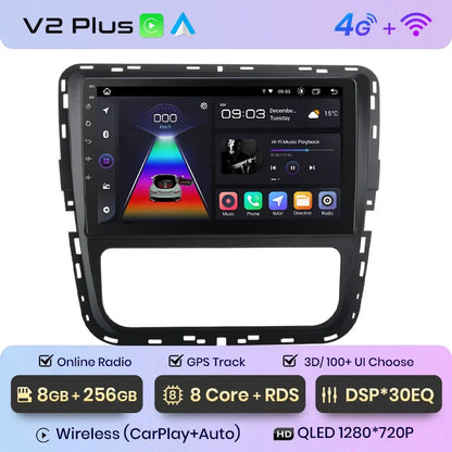 Junsun CarPlay inalámbrico Android Auto Radio para VOLKSWAGEN PASSAT 2012 2013 2014 2015 Sistemas inteligentes para coche RDS BT WiFi 2 DIN 