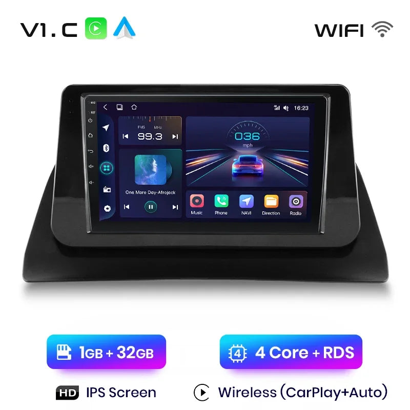 Radio de coche Junsun Wireless CarPlay Android Auto para Renault Kangoo 2008, 2009, 2010, 2011, 2012-2018, sistemas inteligentes multimedia 