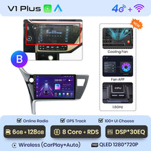 Lade das Bild in den Galerie-Viewer, Junsun V1pro AI Stimme Autoradio Android Auto Multimedia Für Toyota Corolla 11 Auris E180 2017 - 2019 CarPlay GPS 2din autoradio 
