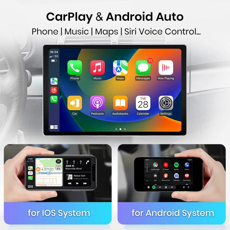 Junsun V3 Plus 2K Android 13 Wireless CarPlay Android Auto Car Intelligent Systems  For Ford S-Max S max 2007 - 2015 Autoradio