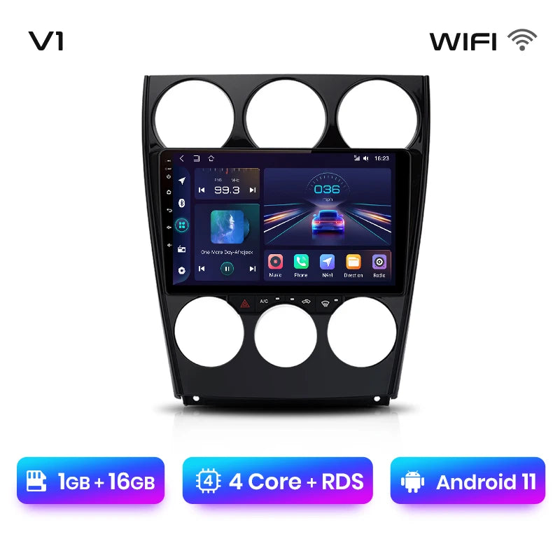 Junsun V1pro AI Voice Android Auto Radio for Mazda 6 2004-2015 Carplay 4G Car Multimedia GPS 2din autoradio