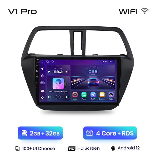 Junsun V1pro AI Voice 2 din Android Auto Radio For Suzuki SX4 2 S-Cross 2012 - 2016 Carplay 4G Car Multimedia GPS autoradio