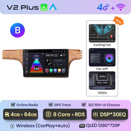 Junsun CarPlay inalámbrico Android Auto Radio para VOLKSWAGEN LAVIDA 2007 2008 2009 2010 Sistemas inteligentes para coche RDS BT WiFi 2 DIN 