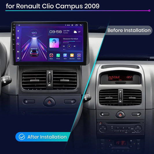 Junsun V1 Plus AI Voice Wireless Android Auto Radio for Renault Clio Campus 2009 Carplay 4G Car Multimedia GPS 2 din autoradio