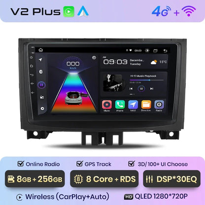 Junsun CarPlay inalámbrico Android Auto Radio para Mercedes-Benz Sprinter VW Crafter 2006 Sistemas inteligentes para coche RDS BT WiFi 2 DIN 