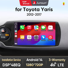 Junsun AI voice 4G LTE wireless CarPlay Android Auto Radio For Toyota Yaris 2012 2013 20014 2015-2017 Car Intelligent Systems Multimedia player Stereo RDS BT 2 din autoradio GPS Navi screen