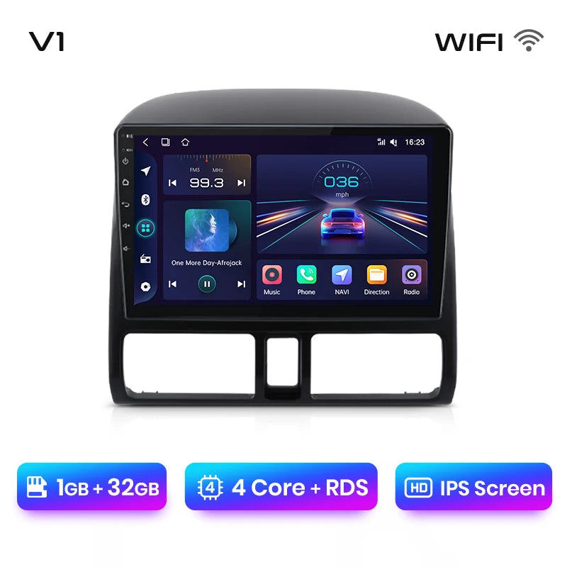 Junsun V1 pro AI Voice 2 DIN Android Auto Radio para Honda CR-V CRV 2 2001-2006 Radio de coche multimedia GPS Track Carplay 2 DIN DVD 