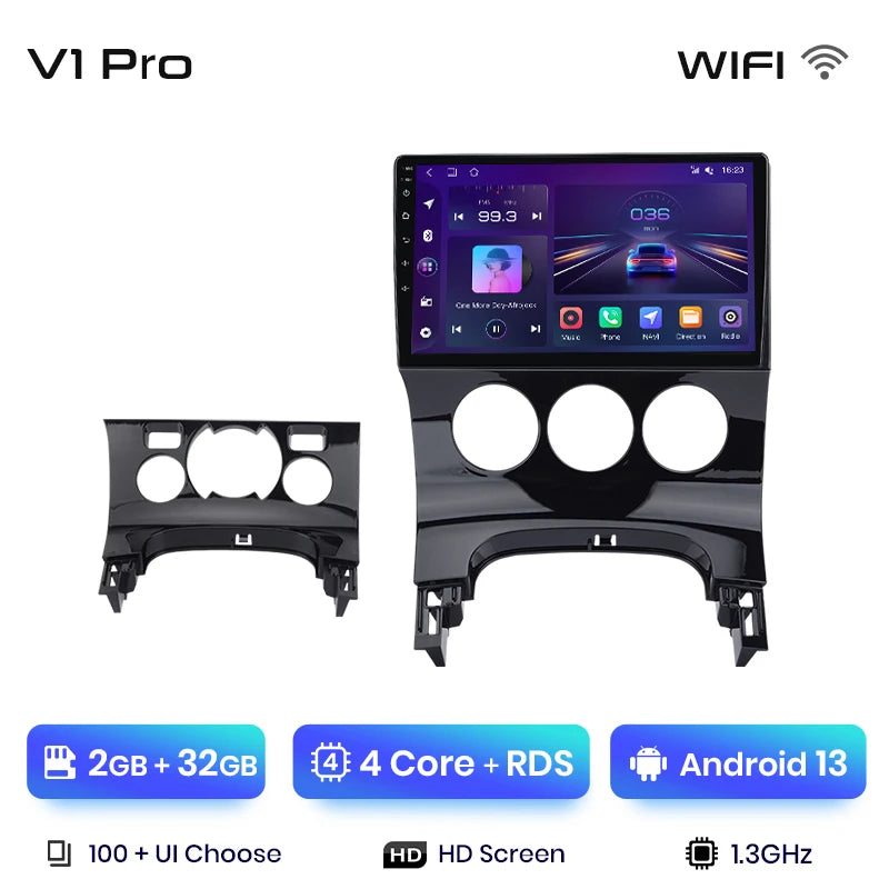 Radio Junsun V1 Plus para Peugeot 3008 2009-2015 con CarPlay inalámbrico, Android Auto, sistema inteligente para coche, 2 DIN, DVD. 