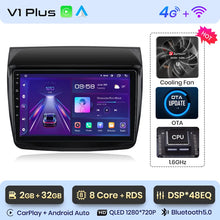Load image into Gallery viewer, Junsun V1 Plus Car Radio For Mitsubishi Pajero Sport 2 L200 Triton 2008 - 2016 wireless CarPlay Android Auto No 2 din 2din DVD
