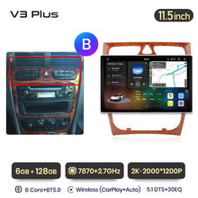 Load image into Gallery viewer, Junsun V3 Plus 2K CarPlay Android Auto Car Intelligent Systems for Mercedes Benz C Class CLK Class W203 W209 S203 A209 2000-2005
