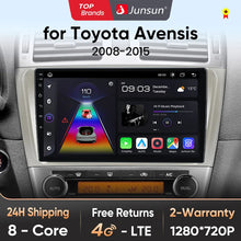 Load image into Gallery viewer, Junsun V1 Wireless CarPlay Android Auto Car Radio for Toyota Avensis T27 2008-2015 GPS Car Intelligent Systems Smart Autoradio
