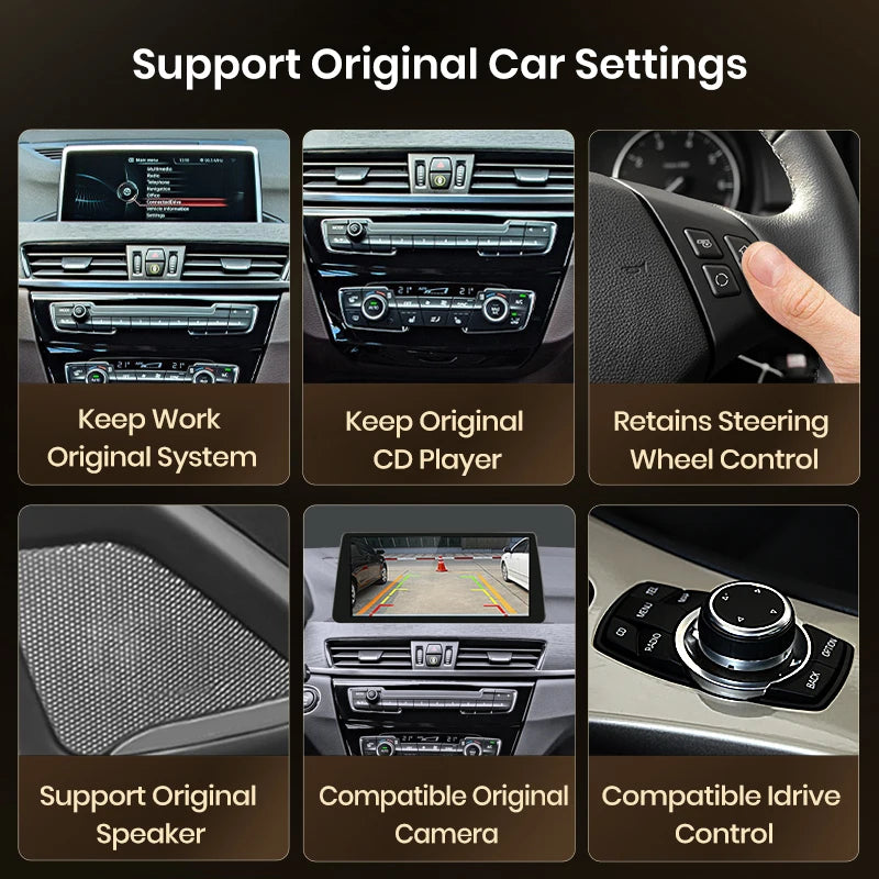 Junsun 8 Core 4G WiFi Wireless CarPlay Andorid Auto Car Radio Multimedia For BMW X1 F48 X2 F49 2013-2020 Car Intelligent Systems