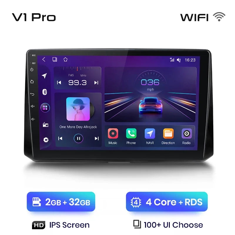 Radio Junsun CarPlay inalámbrica Android Auto para Toyota Corolla 2018-2021 con sistemas inteligentes RDS, Bluetooth, WiFi, 2 DIN 