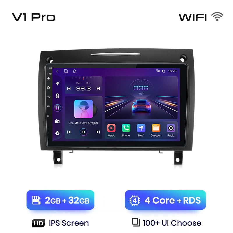 Radio Junsun V1 CarPlay Android Auto para Mercedes Benz SLK Clase R171 2004-2011 SLK 200 280 300 350, autorradio multimedia para coche. 