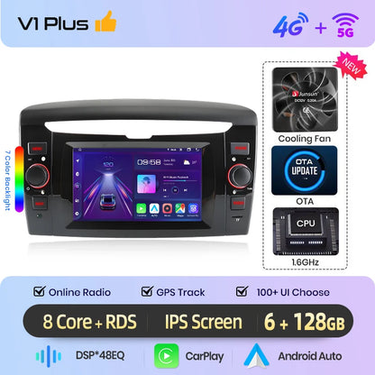 Junsun Wireless CarPlay Car Radio for Lancia Ypsilon 2012 2013 2014-2020 Android Multimedia