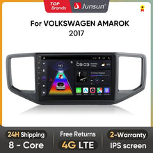 Lade das Bild in den Galerie-Viewer, Junsun Wireless CarPlay Android Autoradio für Volkswagen Amarok 2017 Auto Intelligente Systeme RDS BT WiFi 2 Din 
