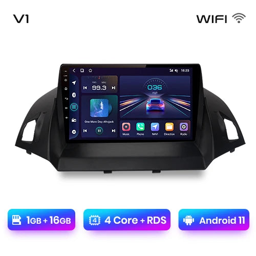 Junsun V1 pro 2 din Android Auto Radio For Ford Escape Kuga 2 C-MAX 2013-2016 Carplay 4G Car Multimedia GPS 2din autoradio