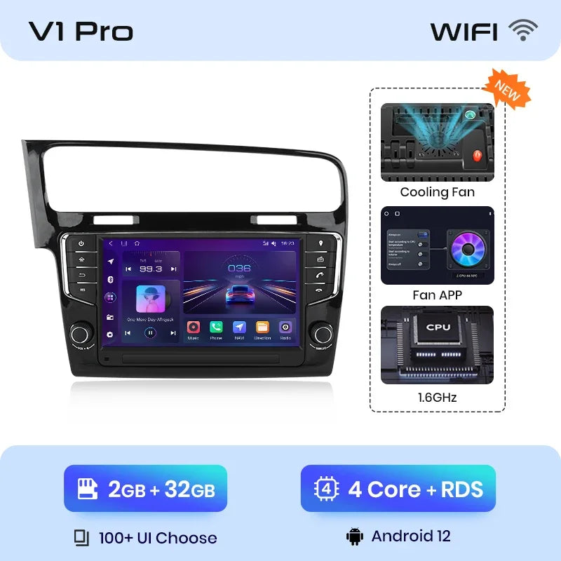 Junsun 9 inch Wireless CarPlay Android Auto Radio for Volkswagen VW Golf 7 2013-2017 Car Multimedia GPS autoradio
