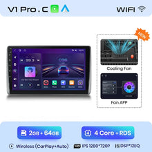Lade das Bild in den Galerie-Viewer, Junsun Wireless CarPlay Android Autoradio für Nissan Sentra Almera 2000 2001-2006 Auto Intelligente Systeme RDS BT WiFi 2 Din 
