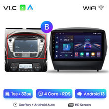 Cargar imagen en el visor de la galería, Radio Junsun para Hyundai Tucson 2 ix35 2009-2015 con CarPlay inalámbrico, Android Auto, sistema inteligente para coche, 2 DIN, DVD. 
