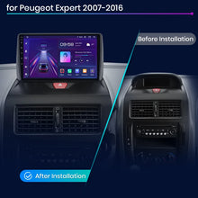 Radio Junsun V1 Plus para Peugeot Expert 2007-2016 con CarPlay inalámbrico, Android Auto, sistema inteligente para coche, 2 DIN, DVD. 