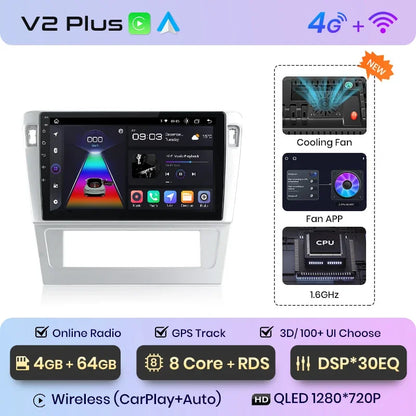 Radio multimedia Junsun con CarPlay inalámbrico y Android Auto para Passat B7 (2009-2011), GPS, sistemas inteligentes, autorradio inteligente. 