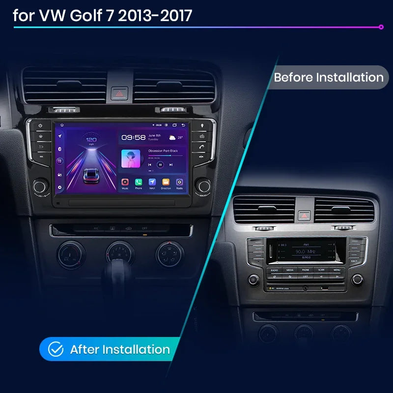 Junsun 9 inch Wireless CarPlay Android Auto Radio for Volkswagen VW Golf 7 2013-2017 Car Multimedia GPS autoradio