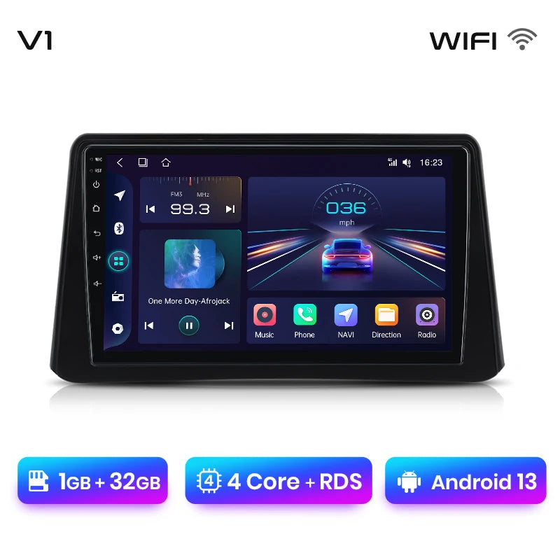 Radio Junsun V1 Plus para Opel Mokka 2012-2016 con CarPlay inalámbrico, Android Auto, sistema inteligente para coche, 2 DIN, DVD. 