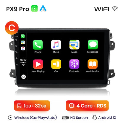 Radio con Android Auto y CarPlay inalámbrico AWESAFE para Fiat Ducato, Peugeot Boxer 2, Citroën Jumper 2 (2006-2023) 