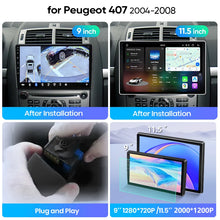 Junsun Wireless CarPlay Car Radio For Peugeot 407 SW CC 2004 2005 2006-2008 Android Multimedia