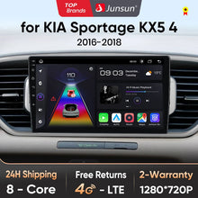Junsun V1 AI Voice - Radio inalámbrica CarPlay Android para Kia Sportage 4 QL 2016-2018, 4G, GPS, 2DIN 