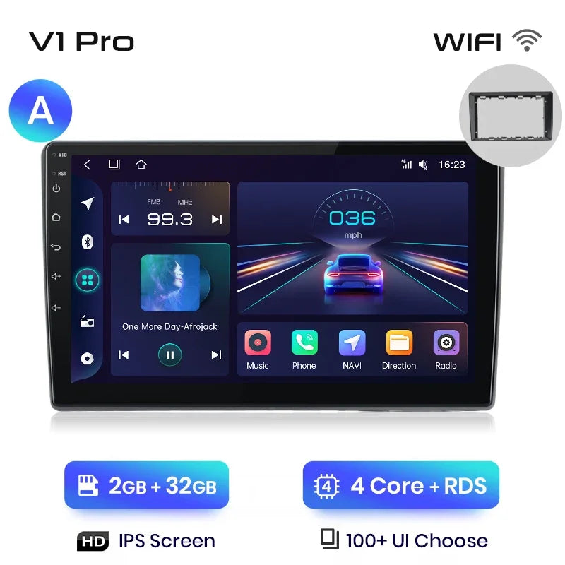 Radio multimedia Junsun con CarPlay inalámbrico y Android para coche, sistema inteligente GPS para VW Passat B5 B6 (2004-2010) 