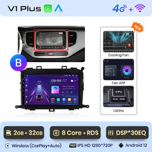 Load image into Gallery viewer, Junsun V1pro AI Voice 4G Carplay Android Auto Multimedia Player For Kia Carens 2013-2018 2din Car Radio GPS autoradio bluetooth

