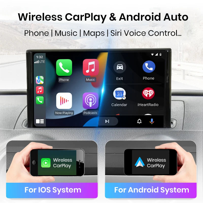 Junsun Wireless Carplay Android Auto Module Box Interface for Audi A3 ...
