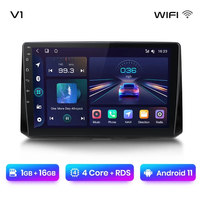 Junsun Wireless CarPlay Android Autoradio für Toyota Corolla 2018 - 2021 Auto Intelligente Systeme RDS BT WiFi 2 Din 