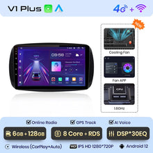 Load image into Gallery viewer, Junsun V1 AI Voice Wireless CarPlay Android Auto Radio for Mercedes Benz Smart 2016 Car Multimedia GPS 2din autoradio
