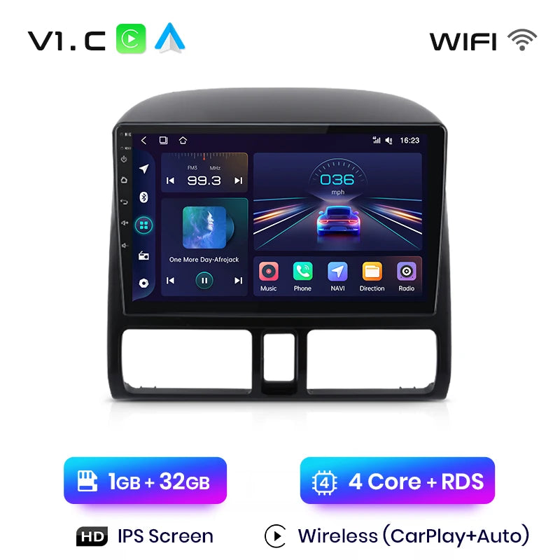 Junsun V1 pro AI Voice 2 din Android Auto Radio for Honda CR-V CRV 2 2001 - 2006 Car Radio Multimedia GPS Track Carplay 2din dvd