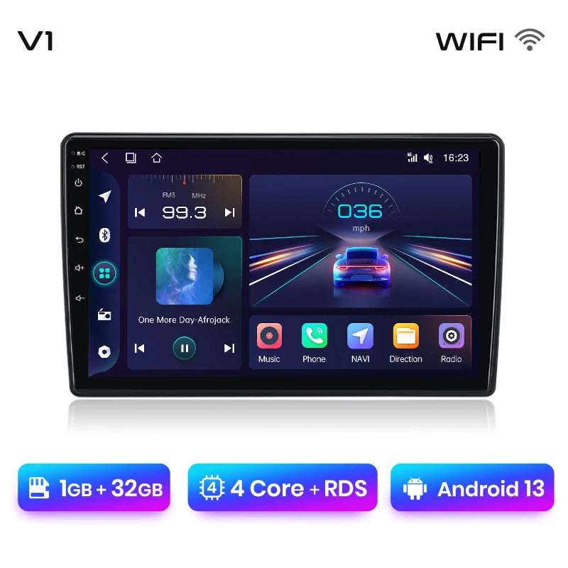 Radio Junsun V1 Plus para Skoda Fabia 2 2007-2014 con CarPlay inalámbrico, Android Auto, sistema inteligente para coche, 2 DIN, DVD. 