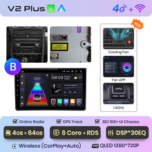 Load image into Gallery viewer, Junsun V1 AI Voice Wireless CarPlay Android Auto Radio For Audi A4 B6 2000-2009 Car Multimedia GPS 2din autoradio

