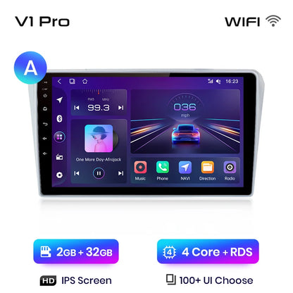 Junsun V1pro AI Voice 2 DIN Android Auto Radio para Toyota Avensis T25 2002-2008 Carplay Car Multimedia GPS 2 DIN autorradio 