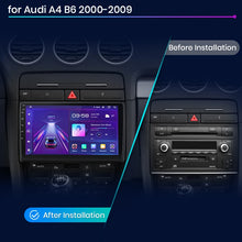 Junsun V1 AI Voice - Radio inalámbrica CarPlay Android para coche Audi A4 B6 2000-2009, GPS, 2DIN 