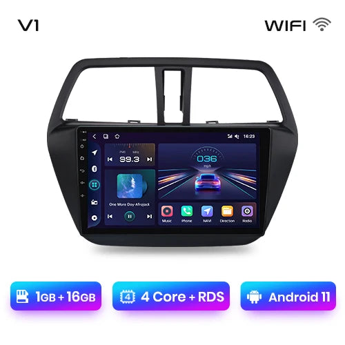 Junsun V1pro AI Voice 2 din Android Auto Radio For Suzuki SX4 2 S-Cross 2012 - 2016 Carplay 4G Car Multimedia GPS autoradio
