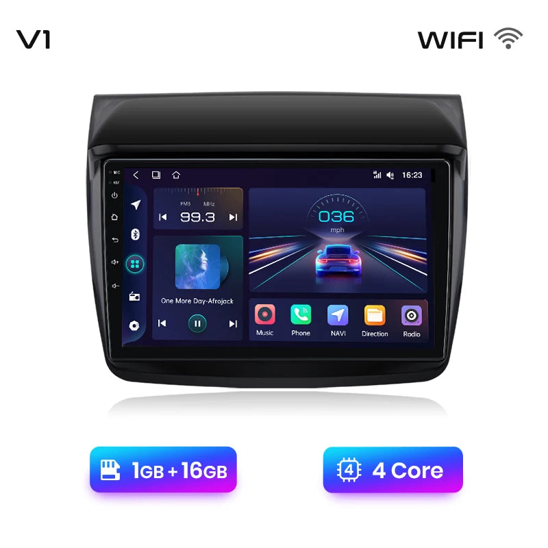 Junsun V1 Plus Car Radio For Mitsubishi Pajero Sport 2 L200 Triton 2008 - 2016 wireless CarPlay Android Auto No 2 din 2din DVD