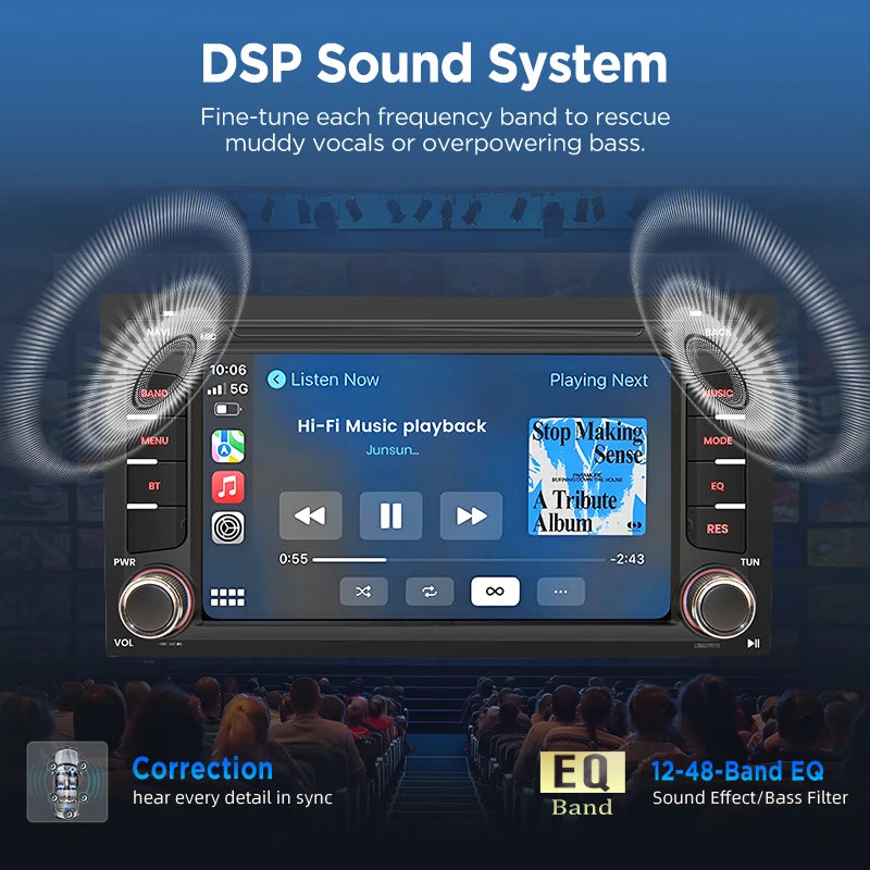 Junsun Wireless CarPlay Car Radio For Seat Leon MK3 5F 2012-2020 Android Multimedia