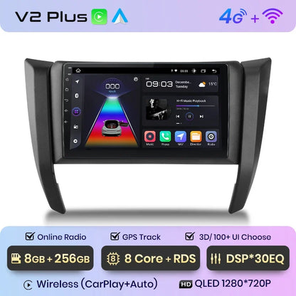 Radio Junsun CarPlay inalámbrica Android Auto para Nissan Navara Frontier NP300 4 D23 2014-2021 con sistema inteligente RDS, Bluetooth y WiFi. 